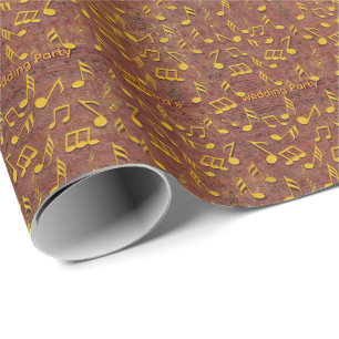 Music Lovers Celebration Themes Wrapping Paper