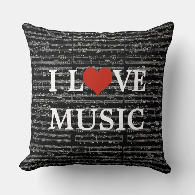 music lovers decor cushion (Front)