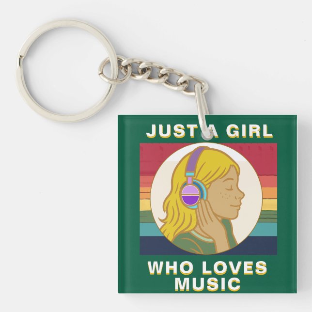 music lovers key ring (Front)