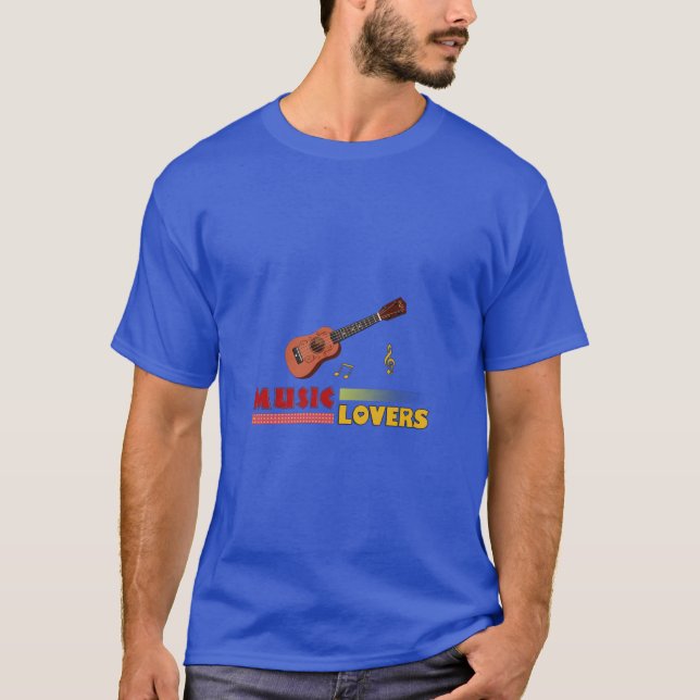 Music Lovers Musical Instrument | Ukulele Word Art T-Shirt (Front)