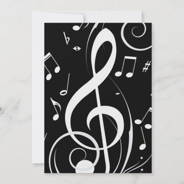 ***MUSIC LOVER'S*** SURPRISE PARTY HOLIDAY CARD (Front)