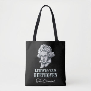 Music - Ludwig Van Beethoven The Genius Tote Bag