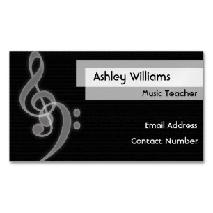 Music Magnetic Business Name Card