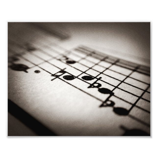 Music, Magnified Photo Print (Front)