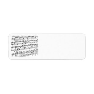 Music Major/Student/Teacher Return Address Label
