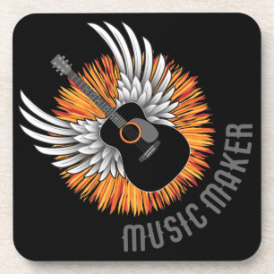 Music Maker (guitar player) Coaster