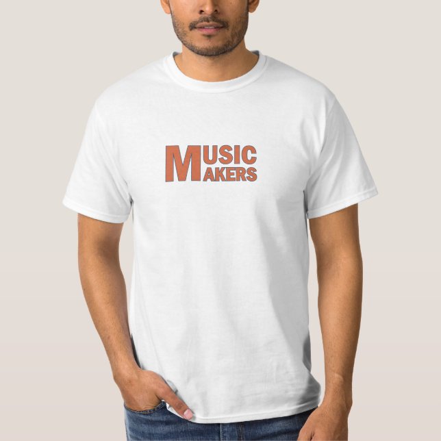 Music makers orange colour T-Shirt (Front)