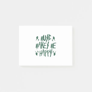 Music Makes Me Happy Post-it Notes
