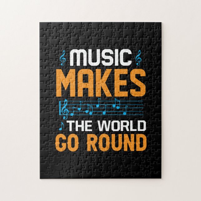 Music Makes The World Go Round Jigsaw Puzzle (Vertical)