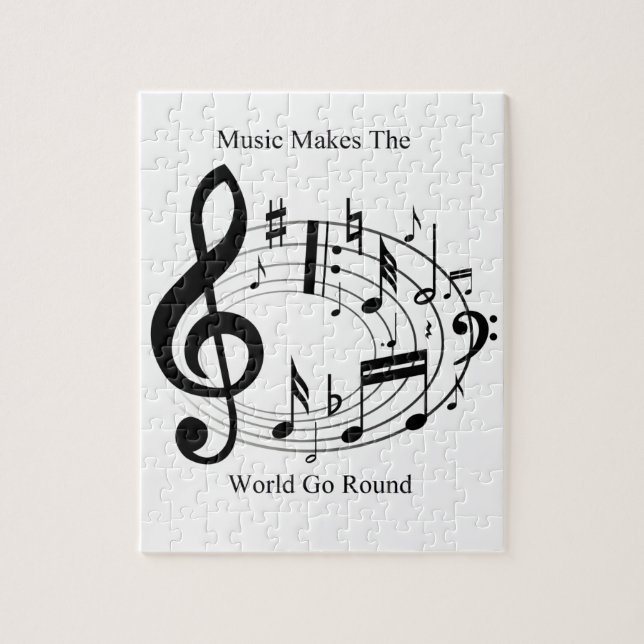 Music Makes The World Go Round Jigsaw Puzzle (Vertical)