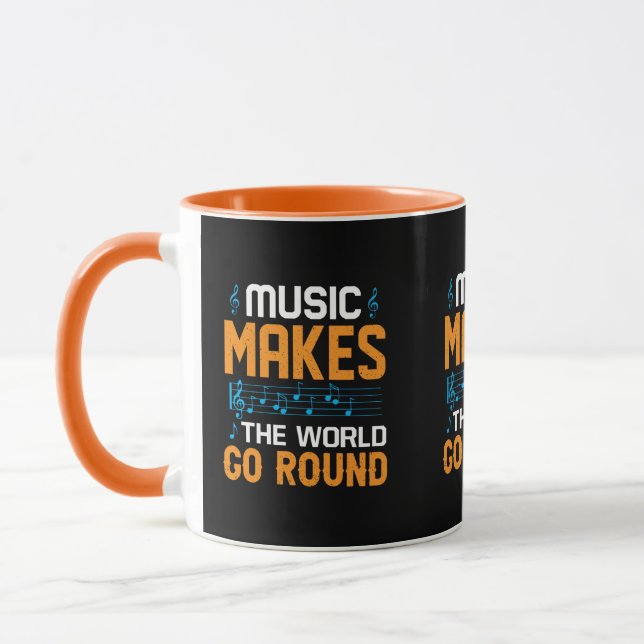 Music Makes The World Go Round Mug (Left)