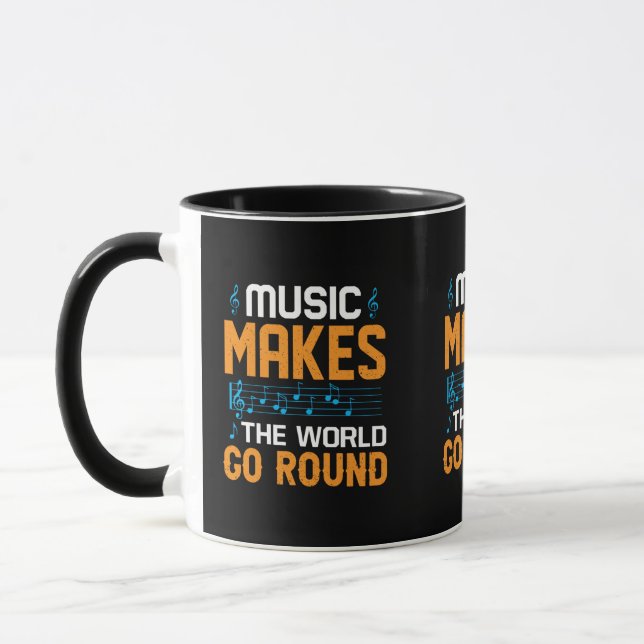 Music Makes The World Go Round Mug (Left)