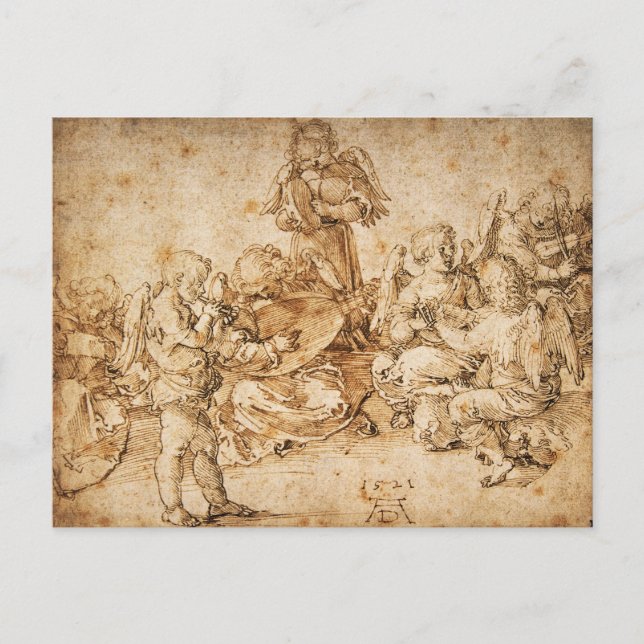 Music Making Angels by Albrecht Durer Postcard (Front)