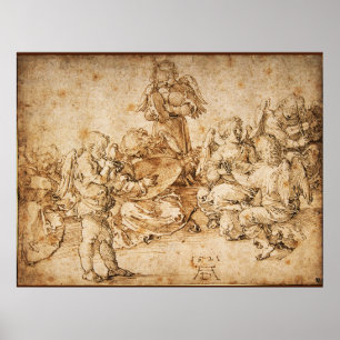 Music Making Angels by Albrecht Durer Poster