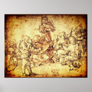 Music Making Angels by Albrecht Durer Poster