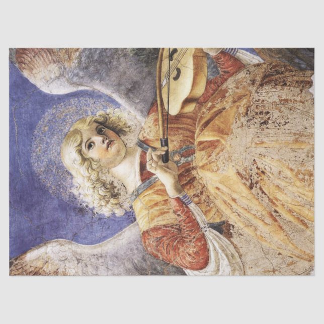 MUSIC MAKING CHRISTMAS ANGEL TISSUE PAPER (Front)