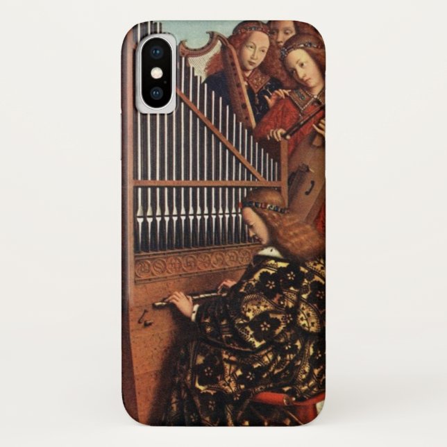MUSIC MAKING CHRISTMAS ANGELS /Organ Player Case-Mate iPhone Case (Back)