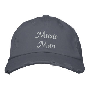 Music Man Embroidered Hat