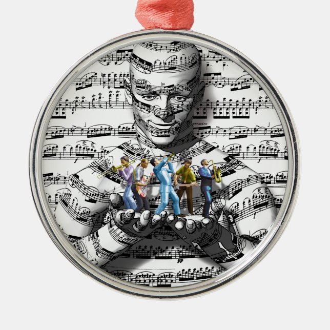 Music Man Metal Tree Decoration (Front)