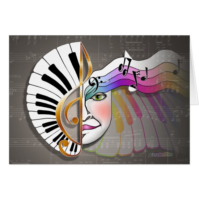 Music Mask CARDS (Front Horizontal)