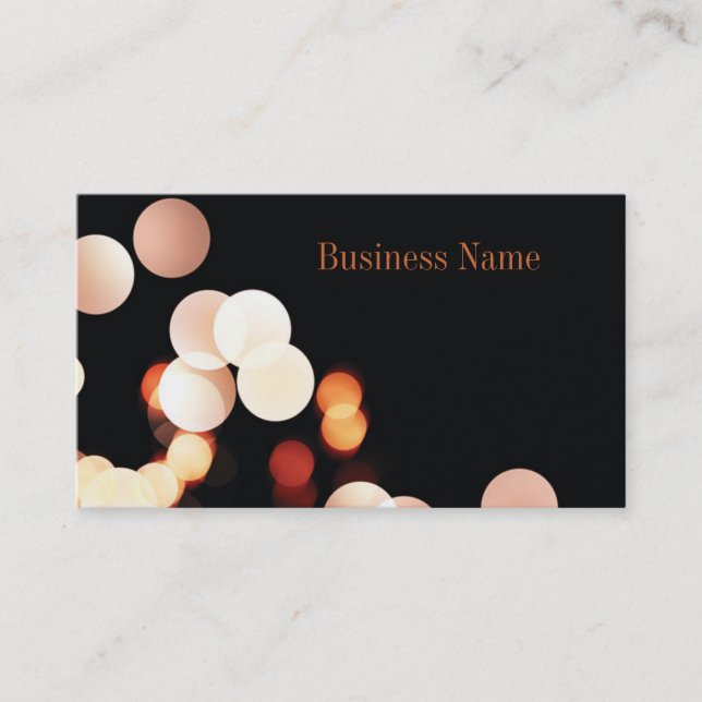Music Media Elegant Modern Business Card (Front)