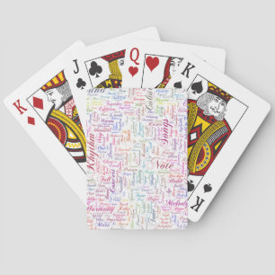 Music Melody Orchestre Silhouette Form Text Playing Cards