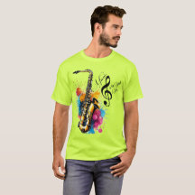 music mens tshirts soul saxophone player