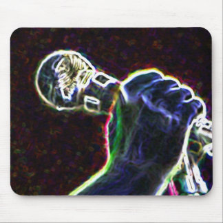 music microphone singer mouse pad