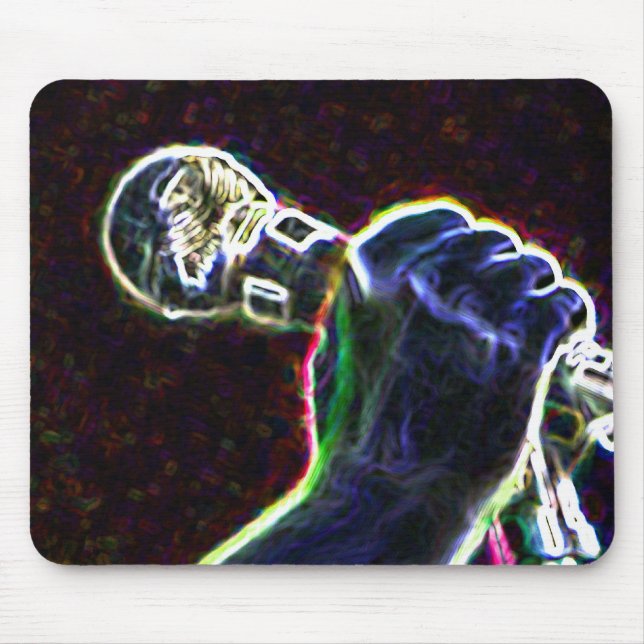 music microphone singer mouse pad (Front)