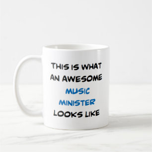 music minister, awesome coffee mug