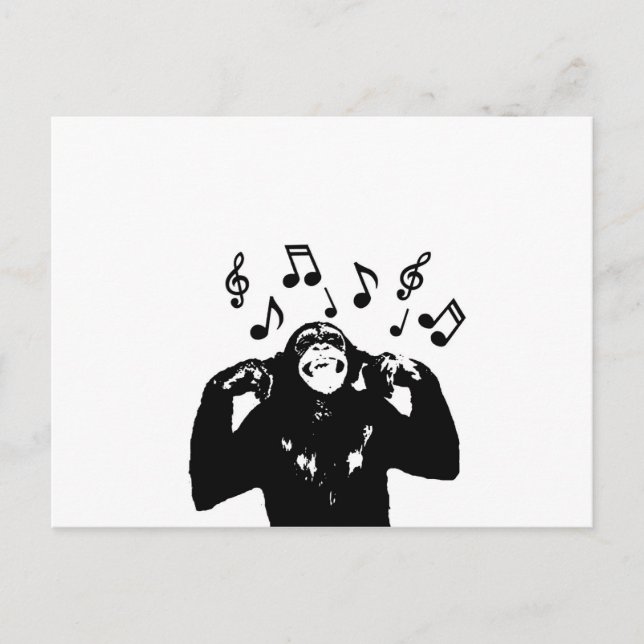 music monkeymonkey postcard (Front)