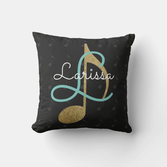 music monogram cushion (Front)