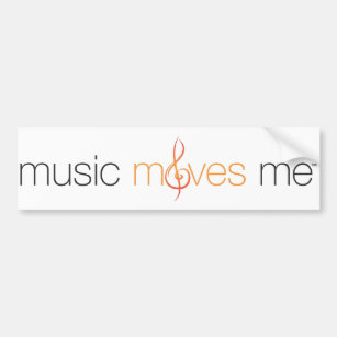 Music Moves Me™ Bumper Sticker