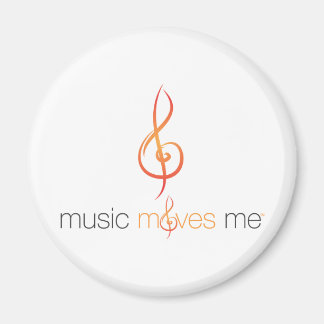 Music Moves Me™ Round Magnets