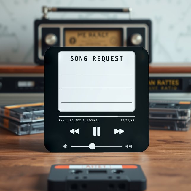 Music MP3 Player Black Wedding Song Request Enclosure Card (Music MP3 Player Black Wedding Song Request Enclosure Card
)