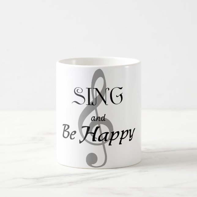Music Mug "Sing and Be Happy" (Center)