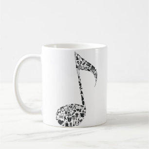 Music musical note for singer  coffee mug