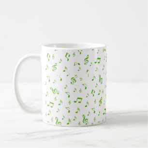 music, musical, note, melody, black, sound, clef, coffee mug