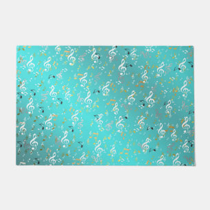 music, musical, note, white, melody, clef, sound, doormat