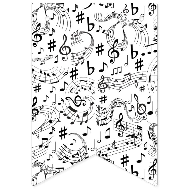 Music, Musical Notes Bunting (First Flag)