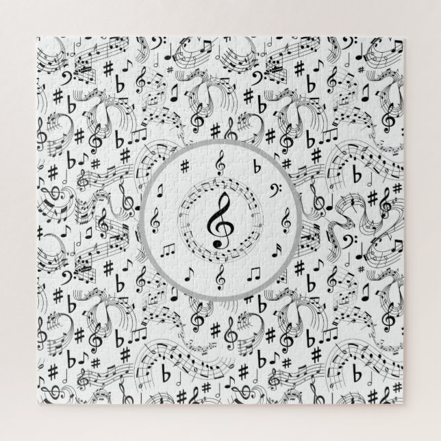 Music, Musical Notes Jigsaw Puzzle (Vertical)