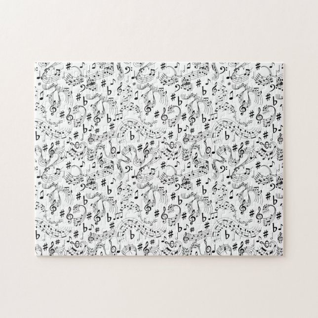 Music, Musical Notes Jigsaw Puzzle (Horizontal)