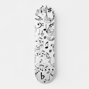 Music, Musical Notes Skateboard
