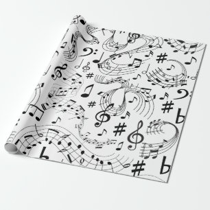 Music, Musical Notes Wrapping Paper