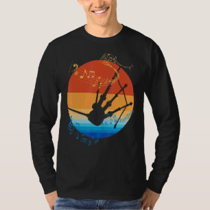 Music Musician Bagpipe Bagpiper Retro Bagpipe T-Shirt