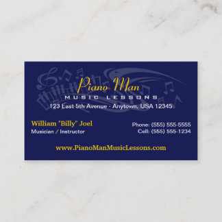 Music / Musician Business Card