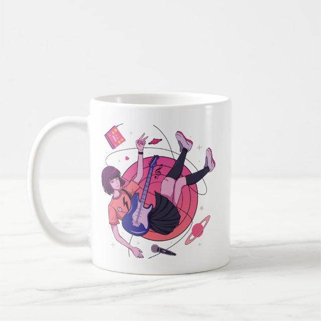 Music n' Japanese Anime Coffee Mug (Left)