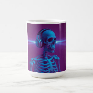 Music Never Dies Skeleton Coffee Mug
