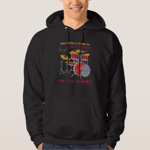 Music Never Underestimate A Girl With Battery Hoodie