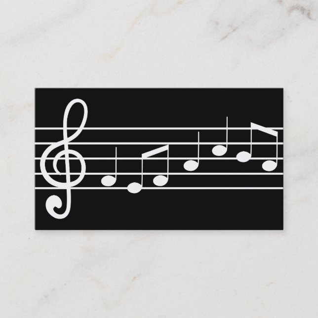 music notation business card (Front)